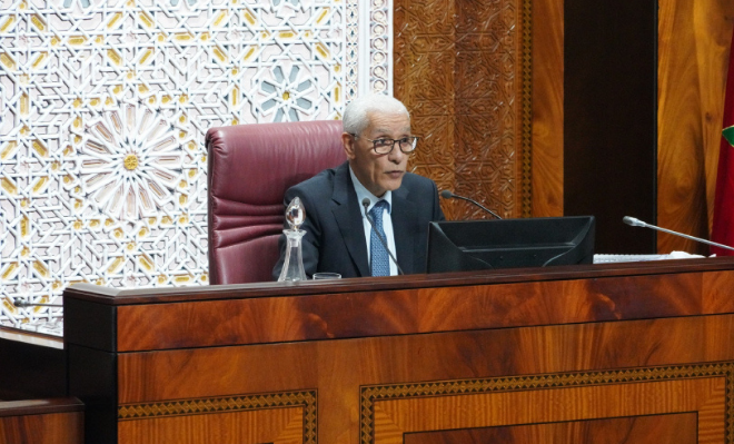 برقية ولاء وإخلاص إلى جلالة الملك من رئيس مجلس المستشارين بمناسبة اختتام الدورة التشريعية الخريفية